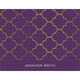 Purple Gate Foil Stamped Foldover Note Cards with Lined Envelopes Image 1 of 3